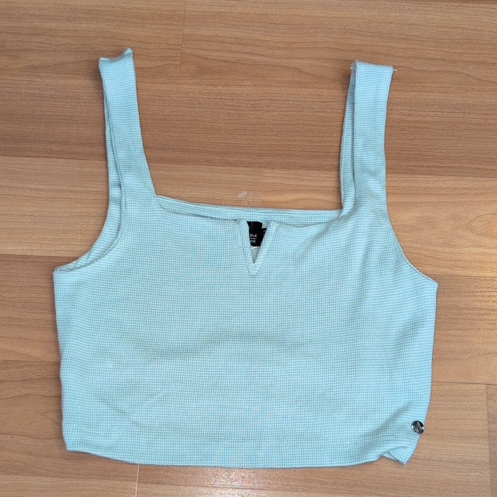 Volcom Lived In Lounge Square-Neck Crop Tank Top Size XS